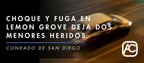 Choque y Fuga en Lemon Grove