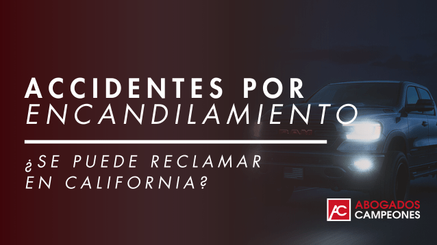 Accidentes por Encandilamiento: ¿Se Puede Reclamar en California?